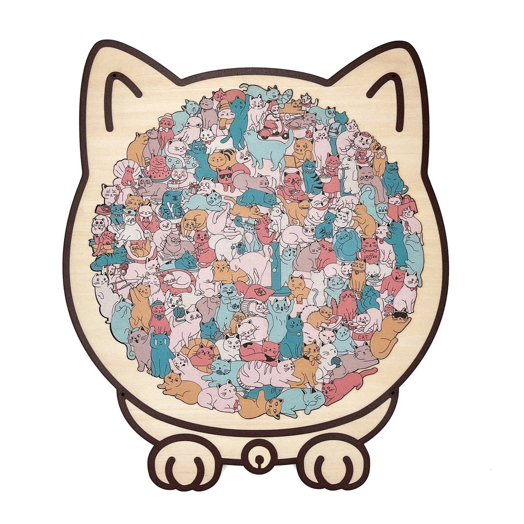 🐶🐱 Cute Puppy & Kitten DIY Puzzle Kit