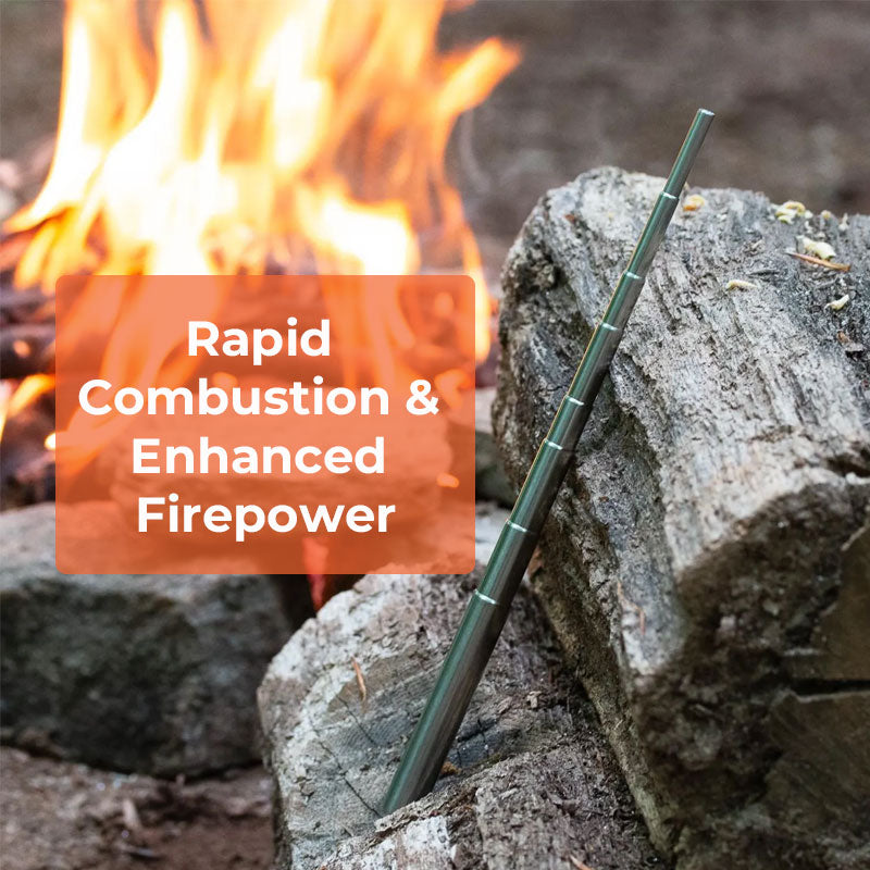 🔥 Telescopic Portable Blow Fire Tube - Collapsible High Effective Camping Equipment - Outdoor Cooking Hiking BBQ Fire Pipe