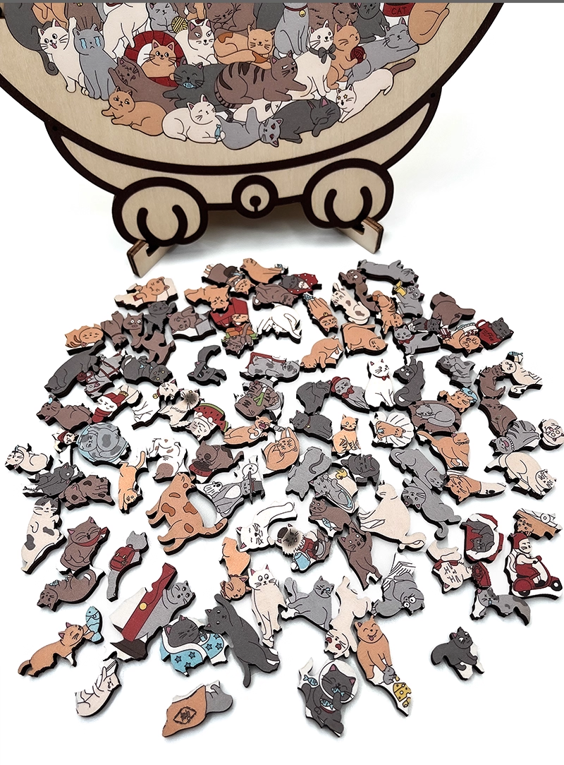 🐶🐱 Cute Puppy & Kitten DIY Puzzle Kit