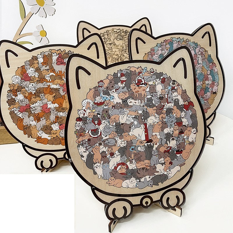 🐶🐱 Cute Puppy & Kitten DIY Puzzle Kit