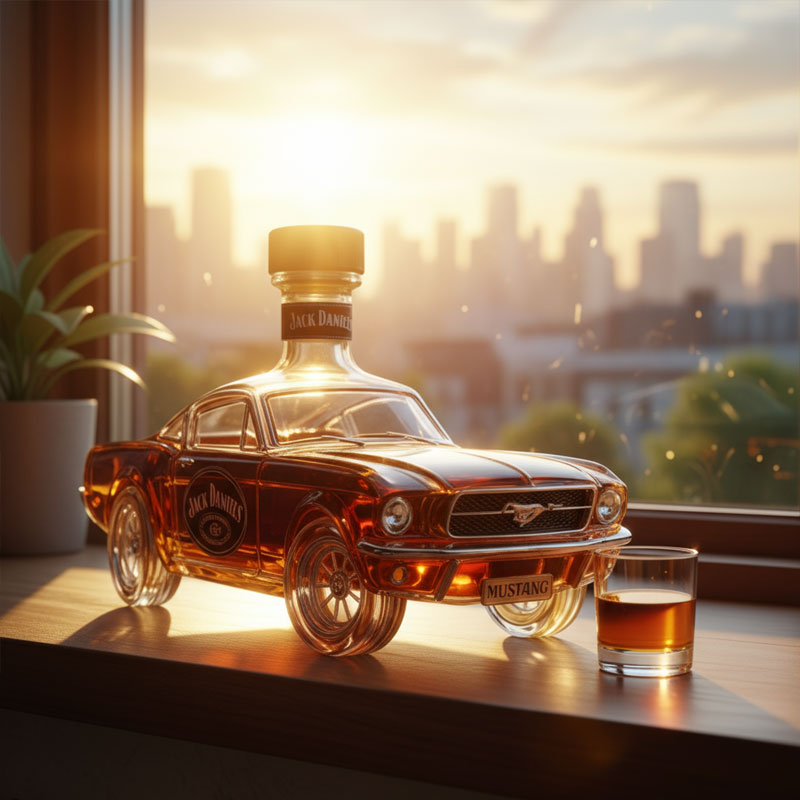 Bronco Whiskyflasche