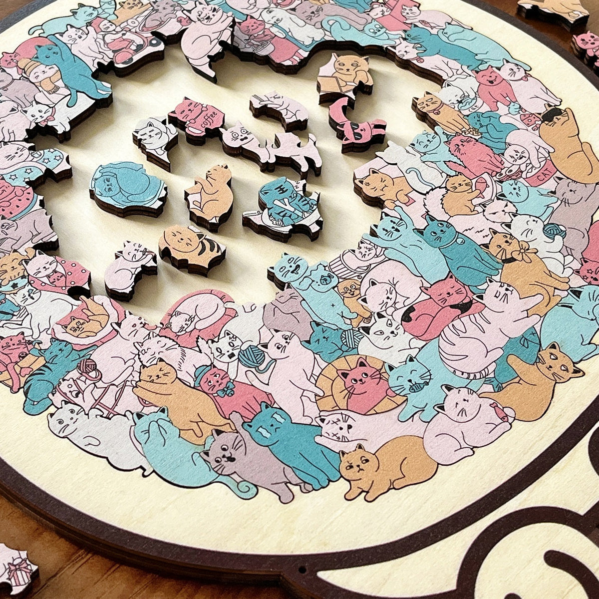 🐶🐱 Cute Puppy & Kitten DIY Puzzle Kit