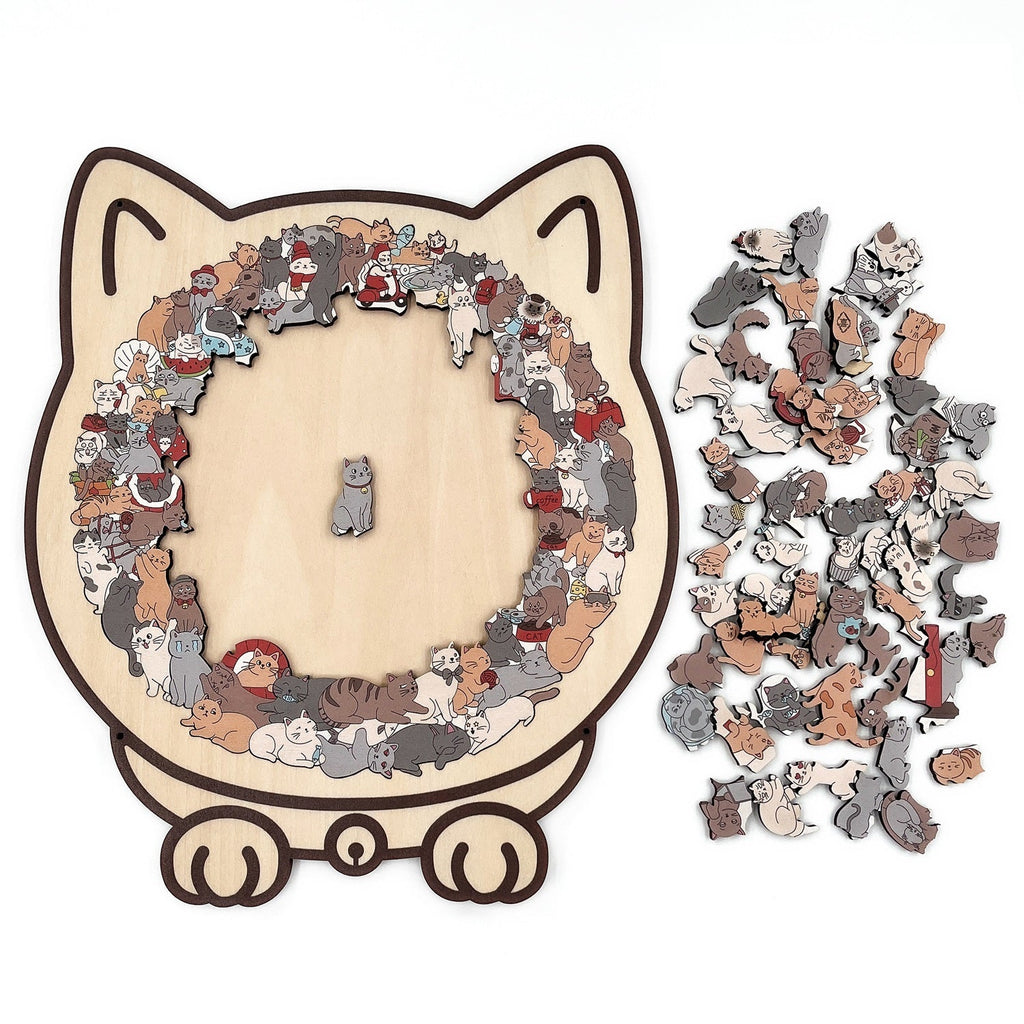 🐶🐱 Cute Puppy & Kitten DIY Puzzle Kit