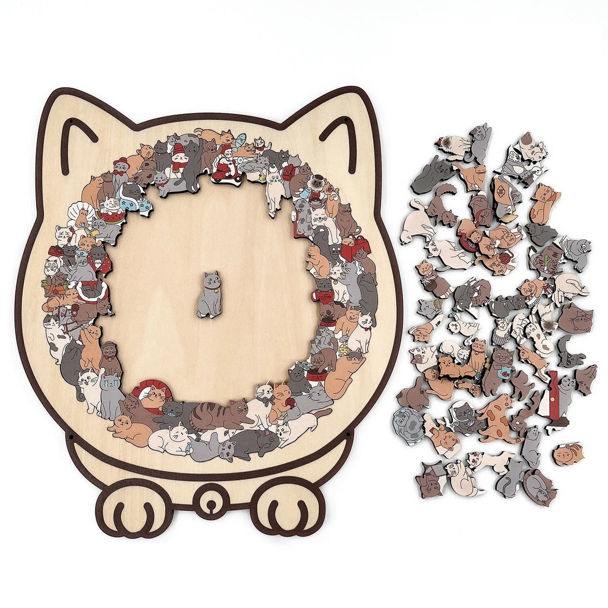 🐶🐱 Cute Puppy & Kitten DIY Puzzle Kit